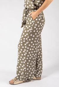 Wide Leg Polka Dot Trousers