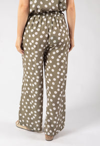 Wide Leg Polka Dot Trousers