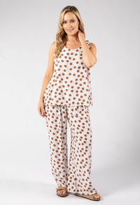 Sleeveless Polka Dot Top