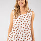 Sleeveless Polka Dot Top