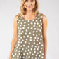 Sleeveless Polka Dot Top