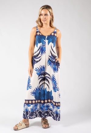 Palm Print Jumpsuit