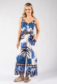 Palm Print Jumpsuit