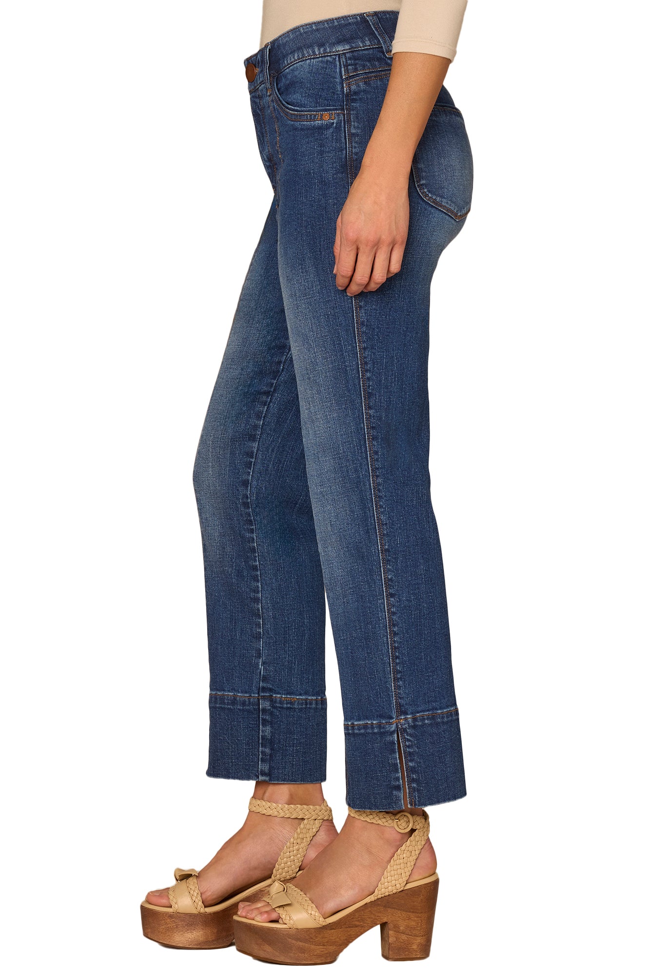 "Ab"solution® High Rise Center Seam Kick Flare Jeans