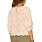 3/4 Pleated Sleeve Palm Tree Top