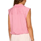 Sleeveless Button Down Woven Shirt