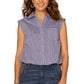 Sleeveless Button Down Woven Shirt