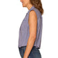 Sleeveless Button Down Woven Shirt