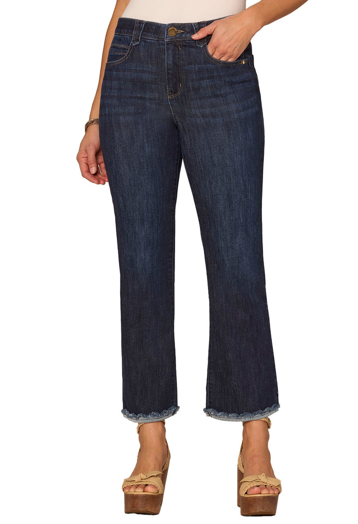 "Ab" Solution Cropped Itty Bitty Flare Jeans
