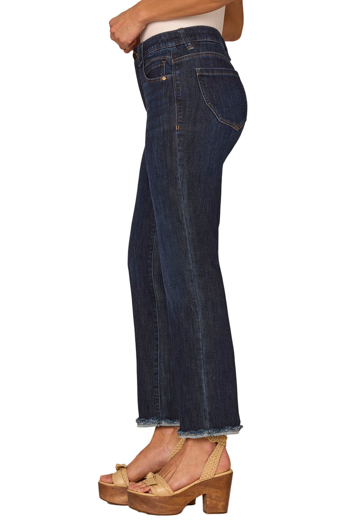 "Ab" Solution Cropped Itty Bitty Flare Jeans