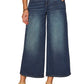 "Ab" Solution Cropped Wide Leg Jeans