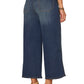 "Ab" Solution Cropped Wide Leg Jeans