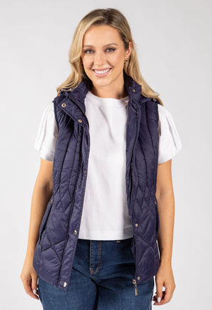 Quilted Hooded Gilet