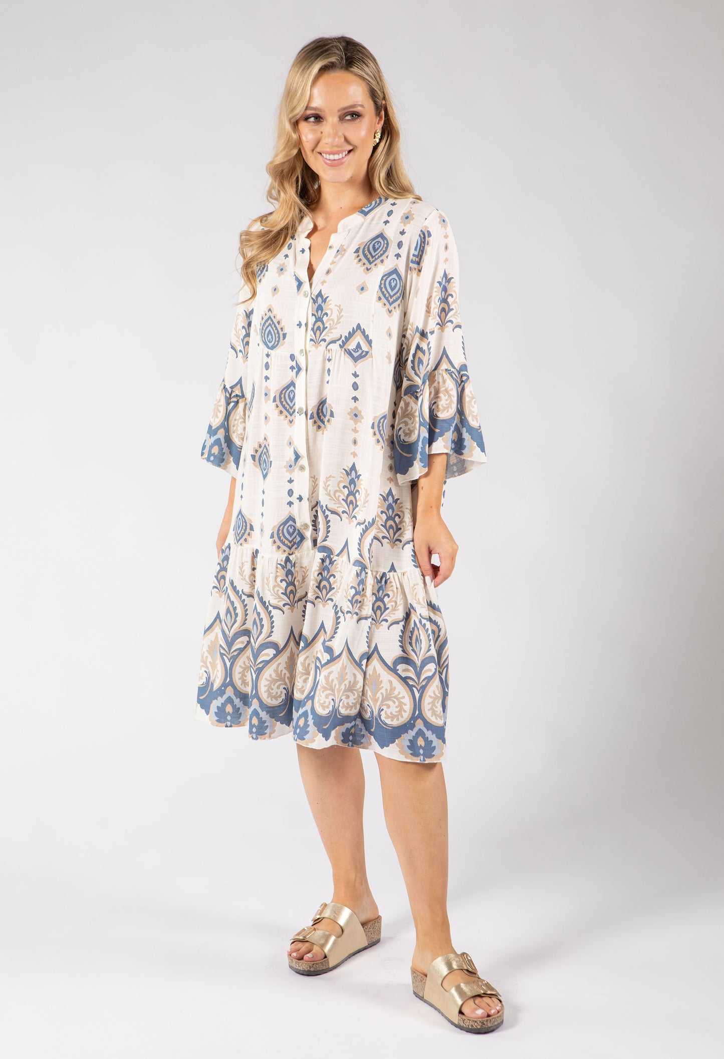 Paisley Pop Flowy Dress