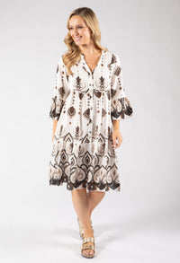 Paisley Pop Flowy Dress