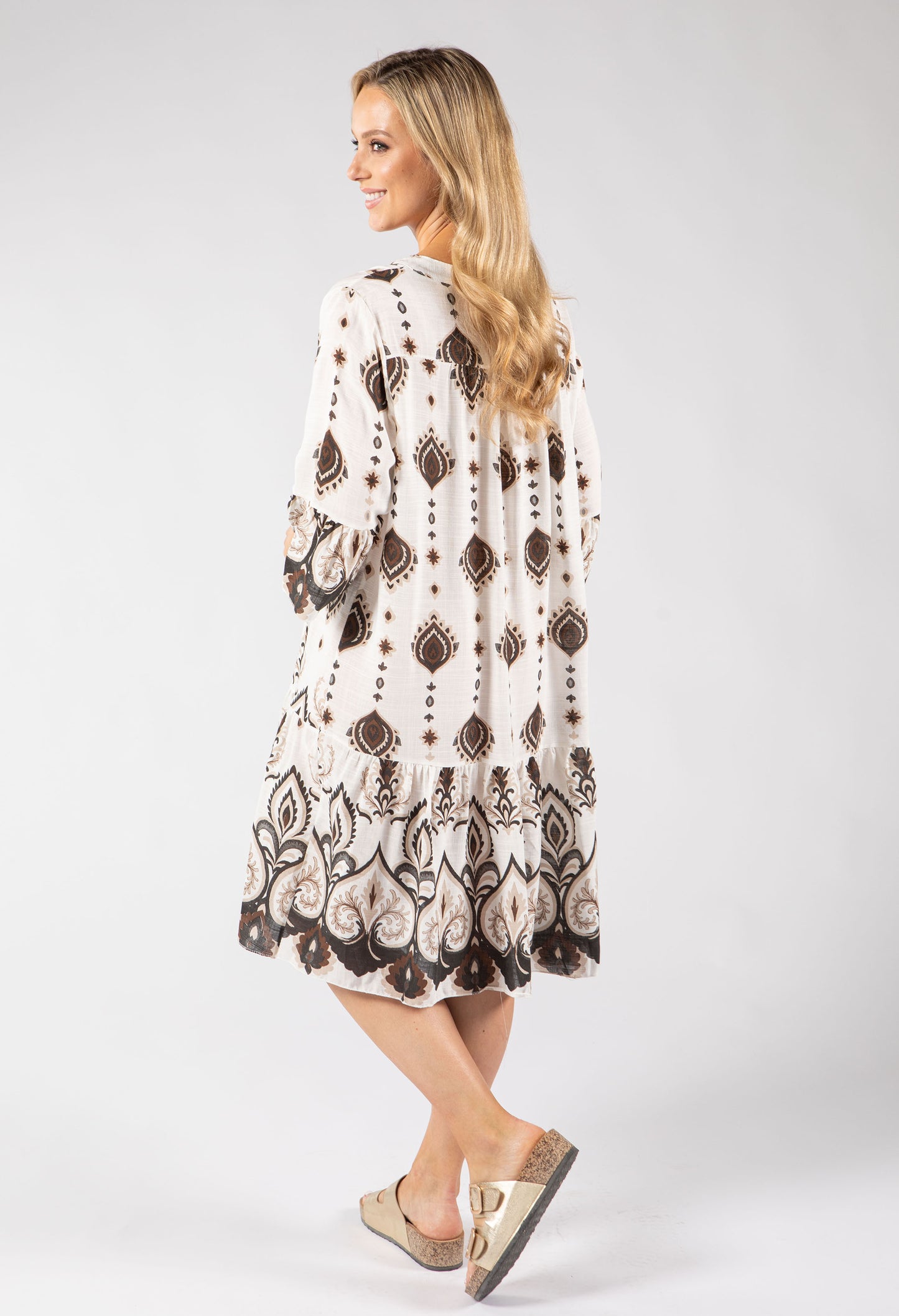 Paisley Pop Flowy Dress
