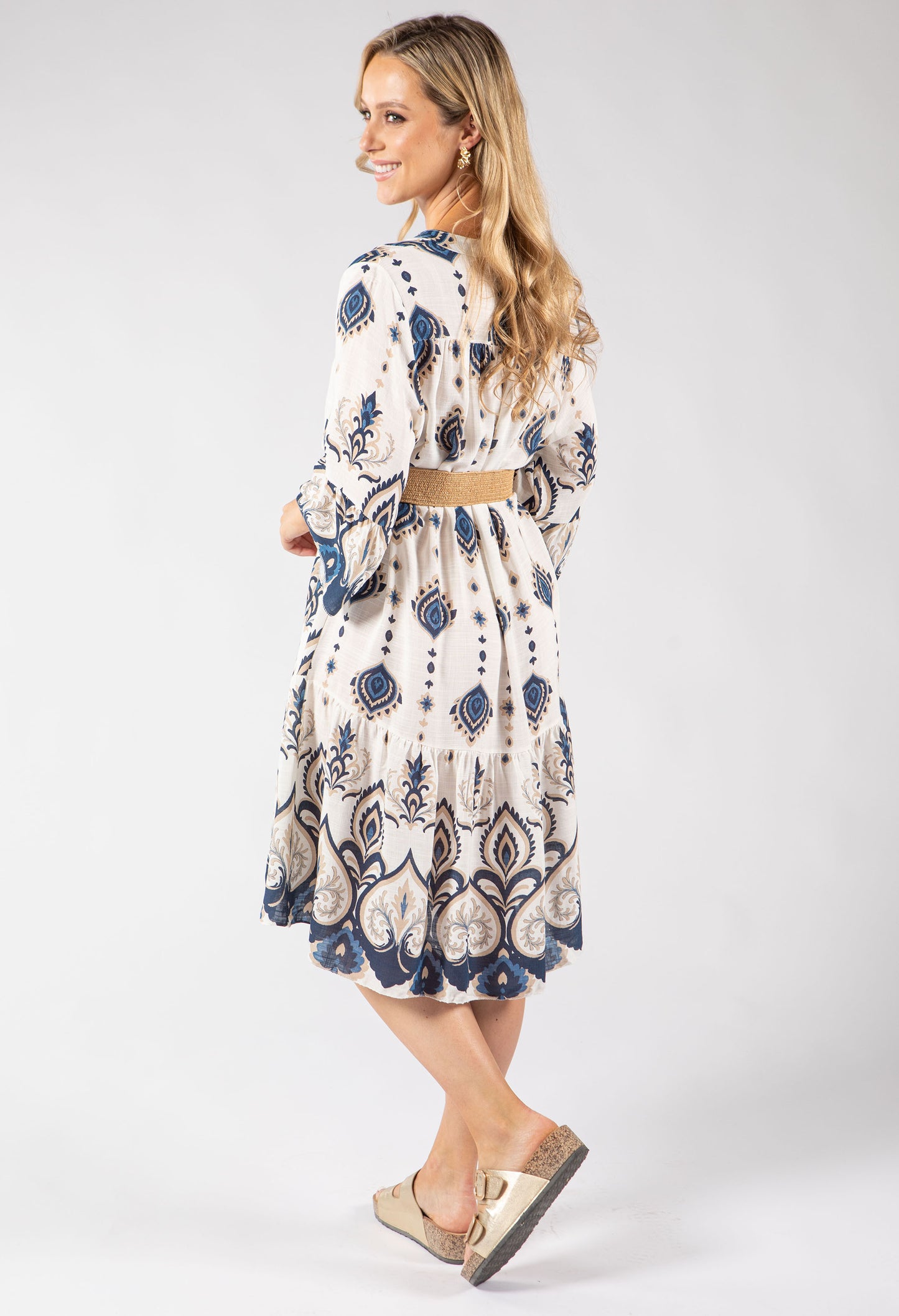 Paisley Pop Flowy Dress