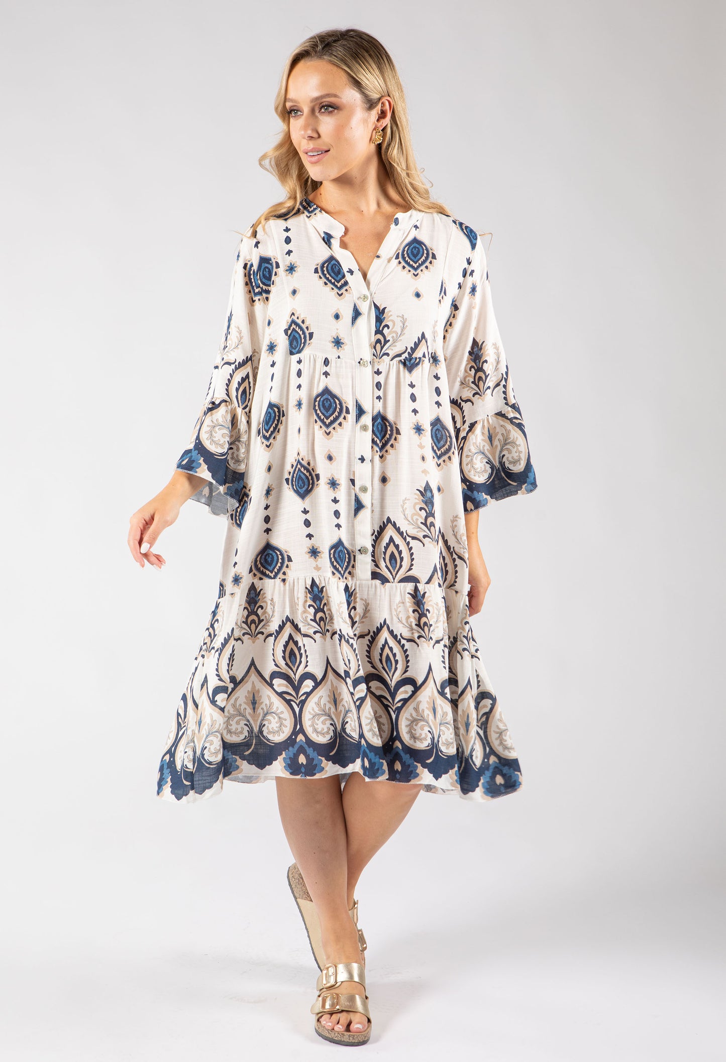 Paisley Pop Flowy Dress