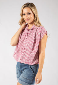 Gingham Cropped Shirt