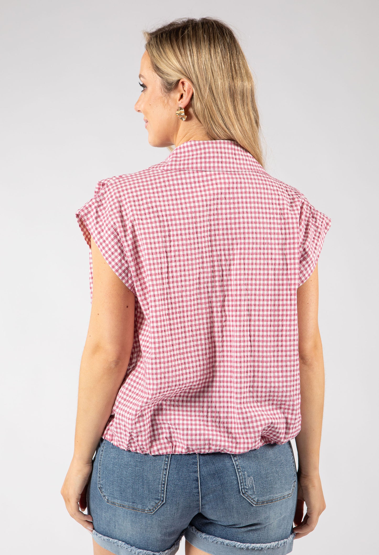 Gingham Cropped Shirt
