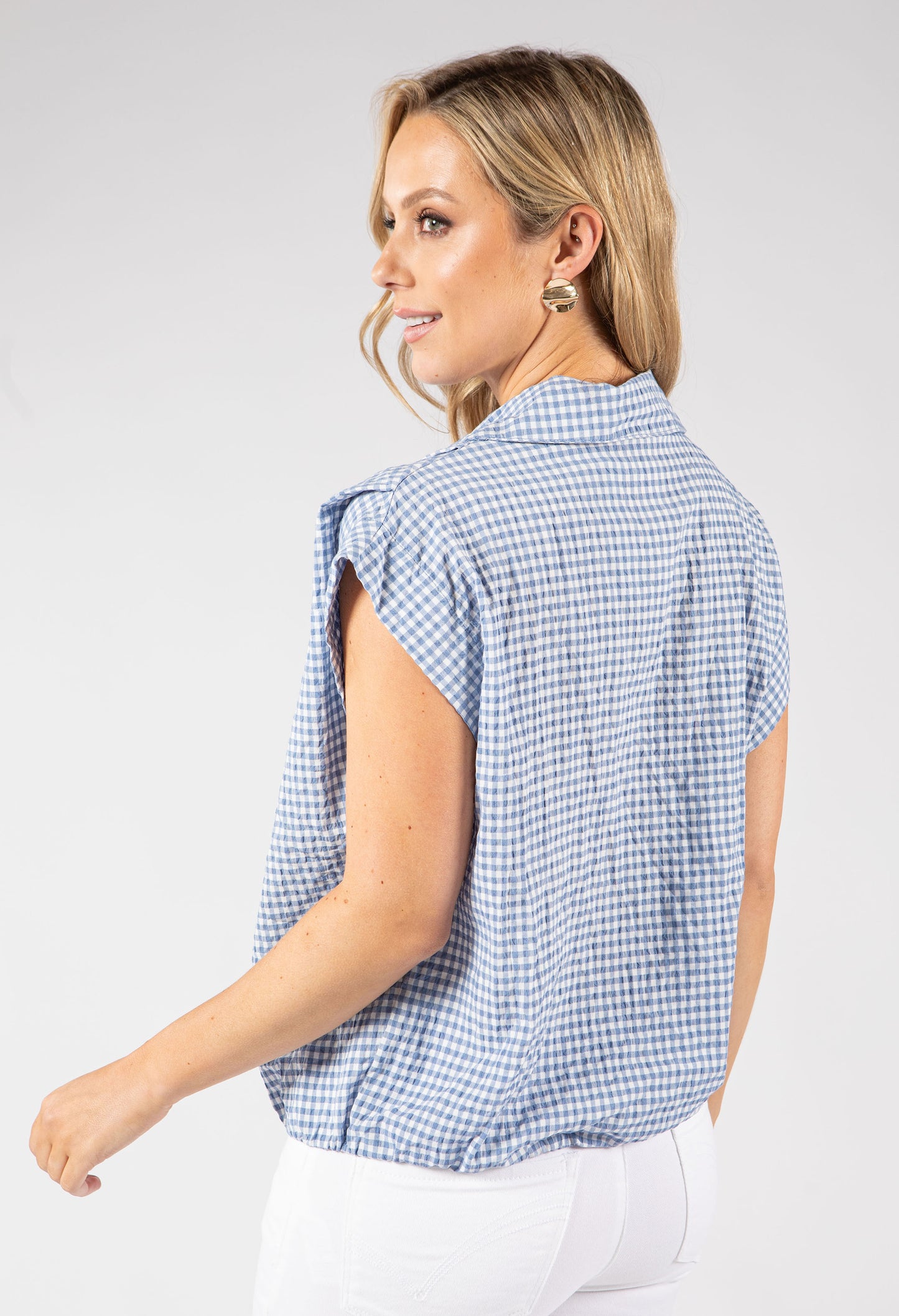 Gingham Cropped Shirt
