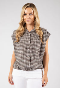 Gingham Cropped Shirt