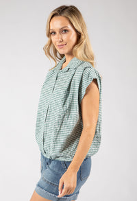 Gingham Cropped Shirt