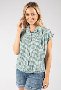 Gingham Cropped Shirt