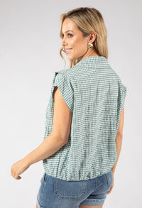 Gingham Cropped Shirt