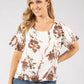 Hibicus Printed Blouse