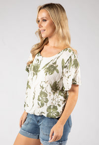 Hibicus Printed Blouse