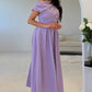 Dollie Asymmetric Neckline Skater Midi Dress