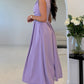 Dollie Asymmetric Neckline Skater Midi Dress