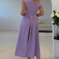 Dollie Asymmetric Neckline Skater Midi Dress