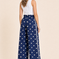 Polka Dot Wide Leg Trousers