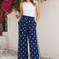 Polka Dot Wide Leg Trousers