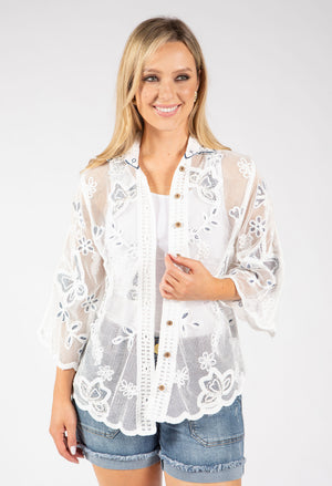 Butterfly Crochet Blouse