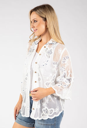 Butterfly Crochet Blouse
