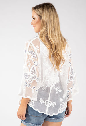 Butterfly Crochet Blouse