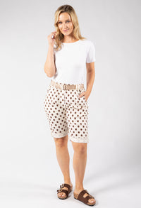 Polka Dot Bermuda Shorts
