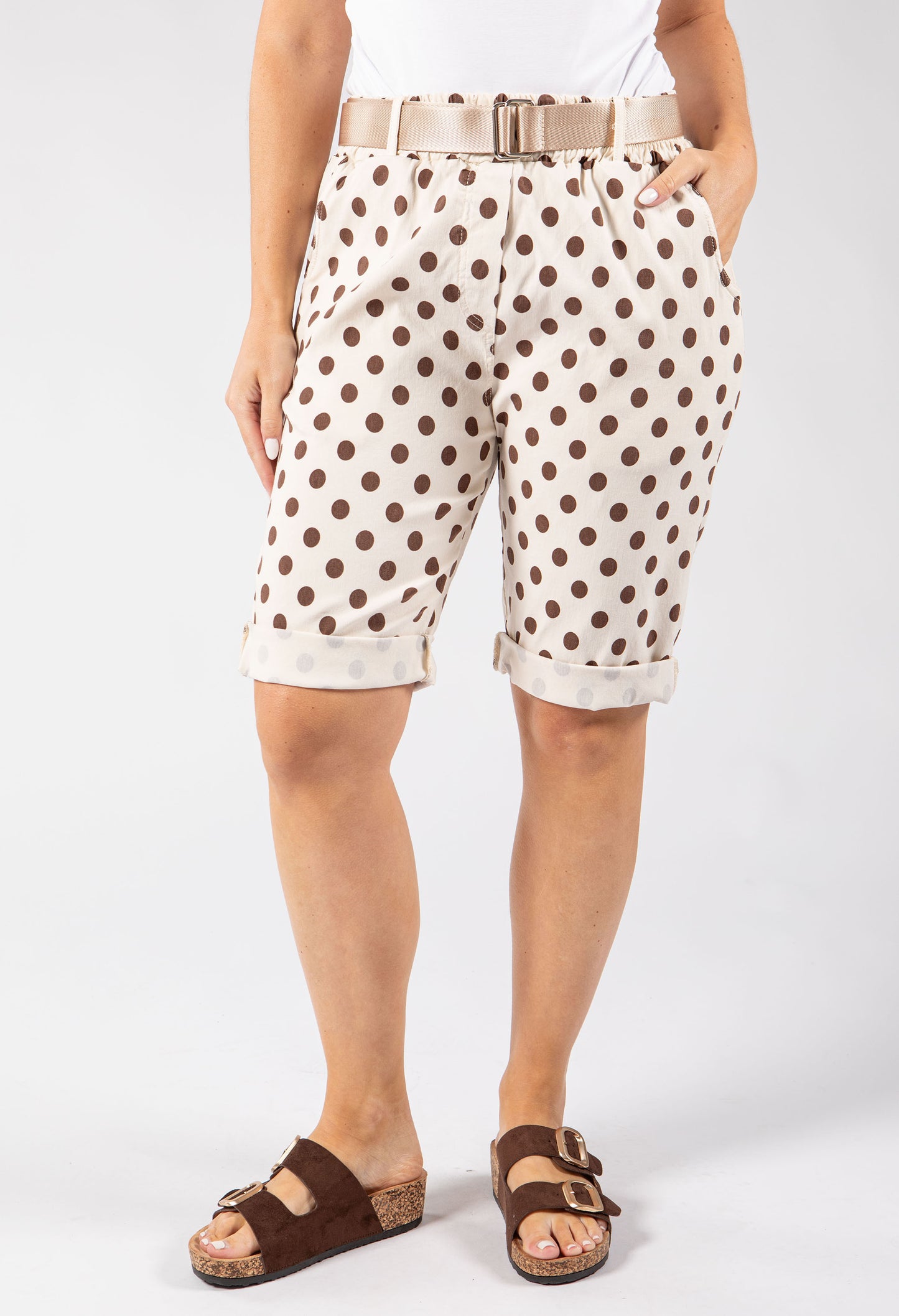 Polka Dot Bermuda Shorts