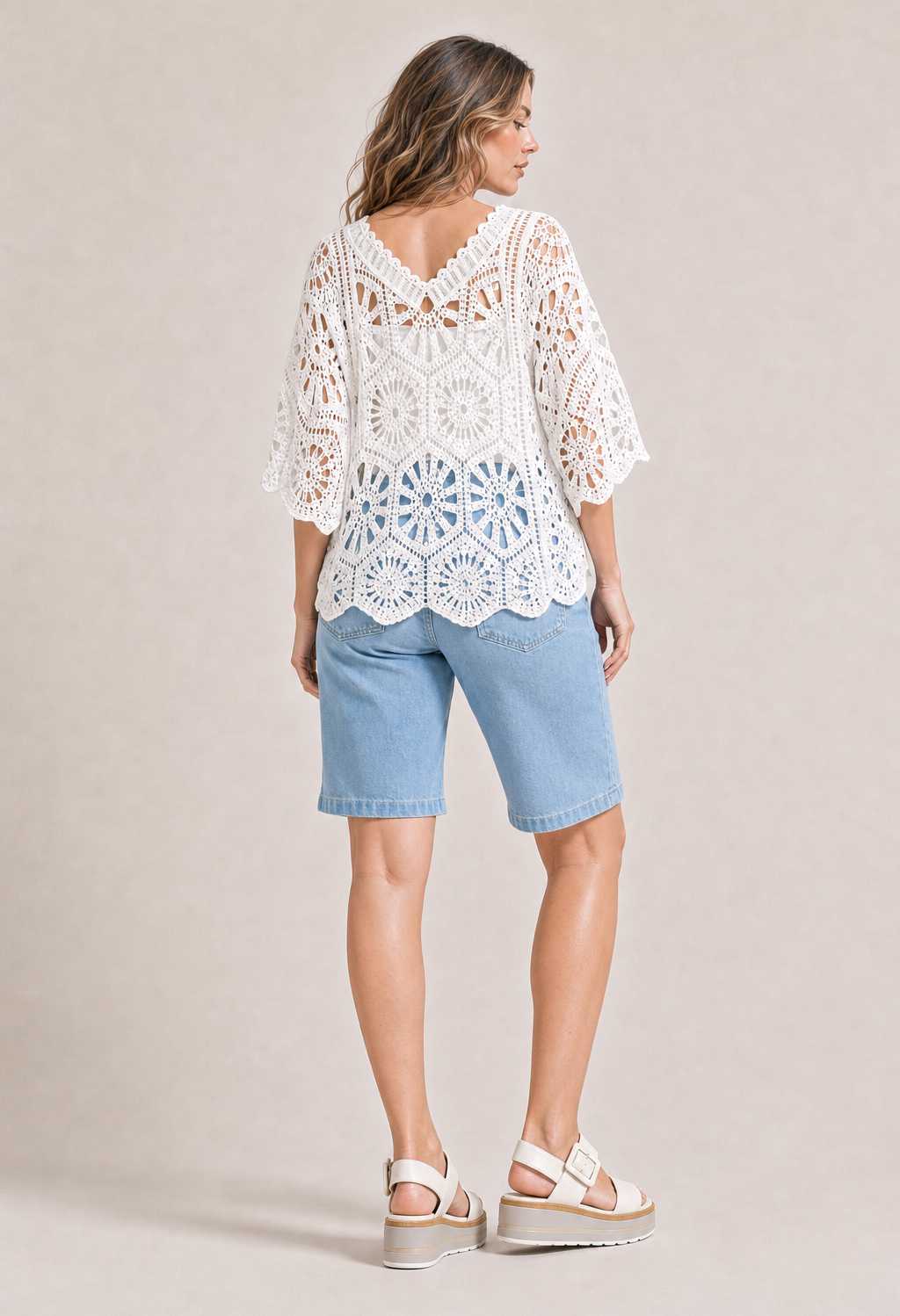 Crochet Knit Top