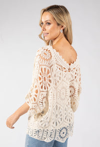Crochet Knit Top
