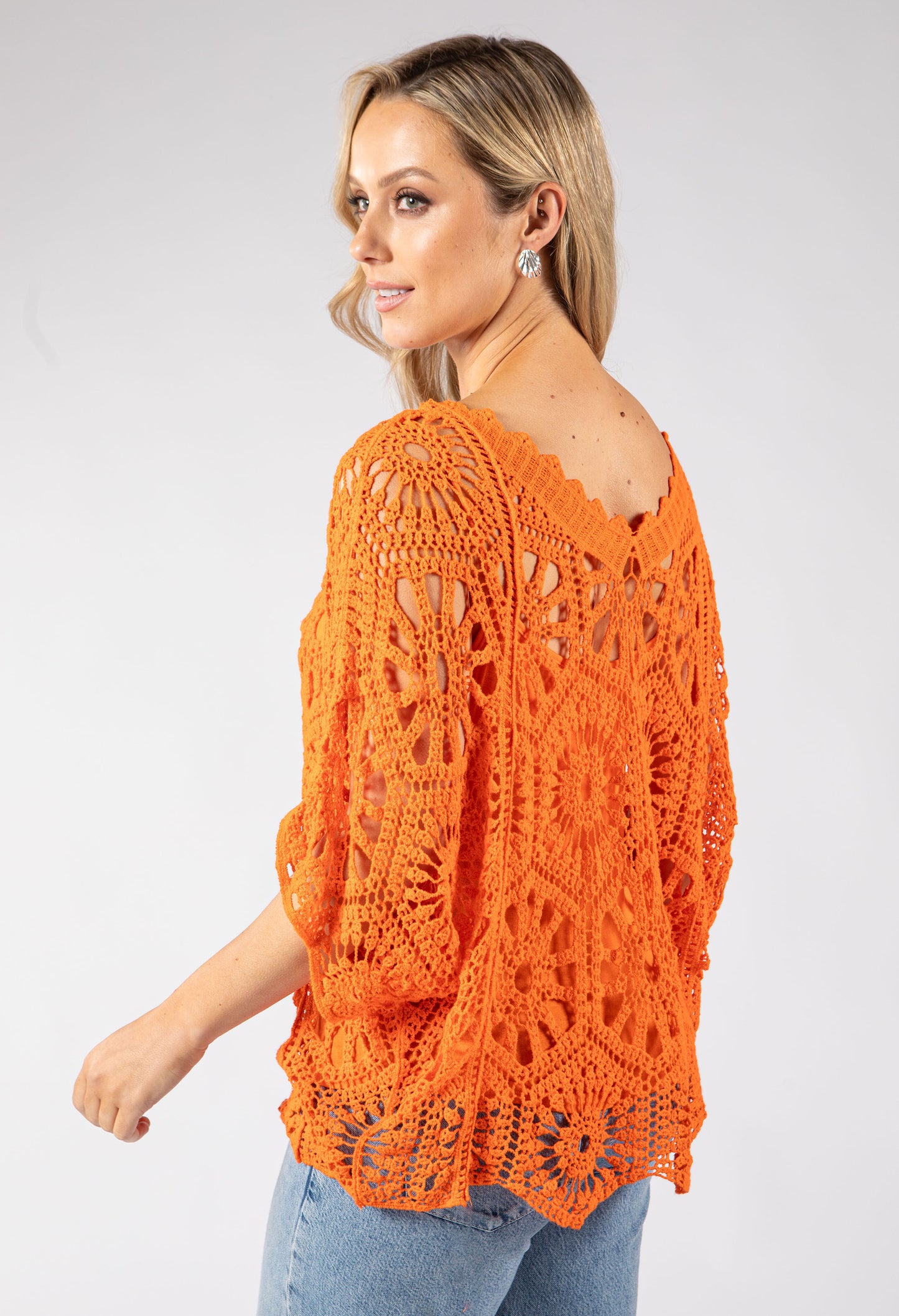 Crochet Knit Top