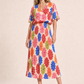 Daisy Plisse Pleated Pop Over Dress