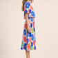 Daisy Plisse Pleated Pop Over Dress