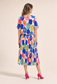 Daisy Plisse Pleated Pop Over Dress
