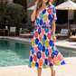 Daisy Plisse Pleated Pop Over Dress