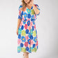 Daisy Plisse Pleated Pop Over Dress