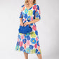 Daisy Plisse Pleated Pop Over Dress